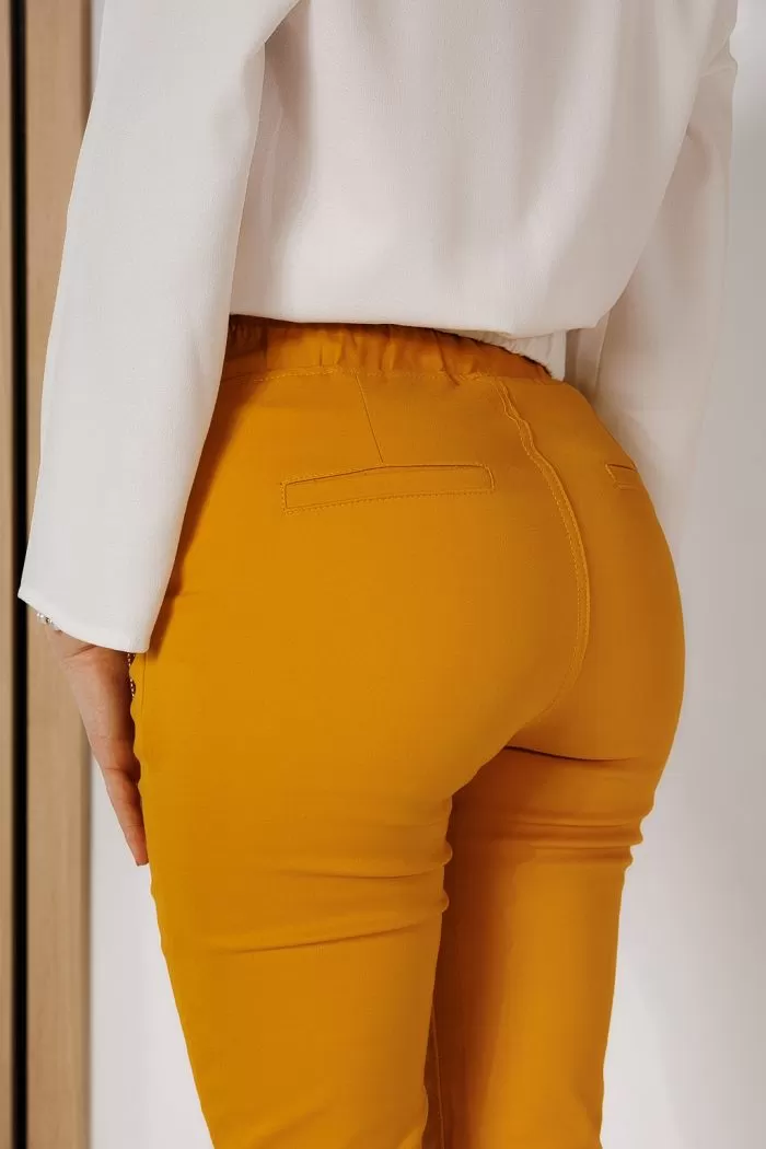 Pantaloni Casual Dama Denise Galbeni #A719