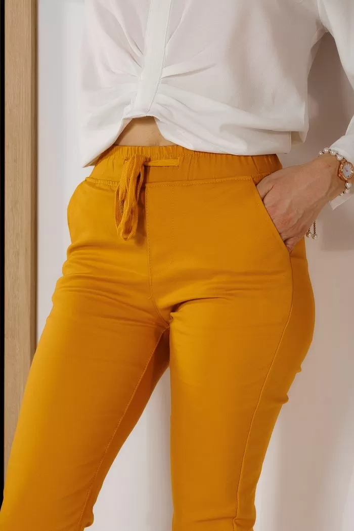 Pantaloni Casual Dama Denise Galbeni #A720