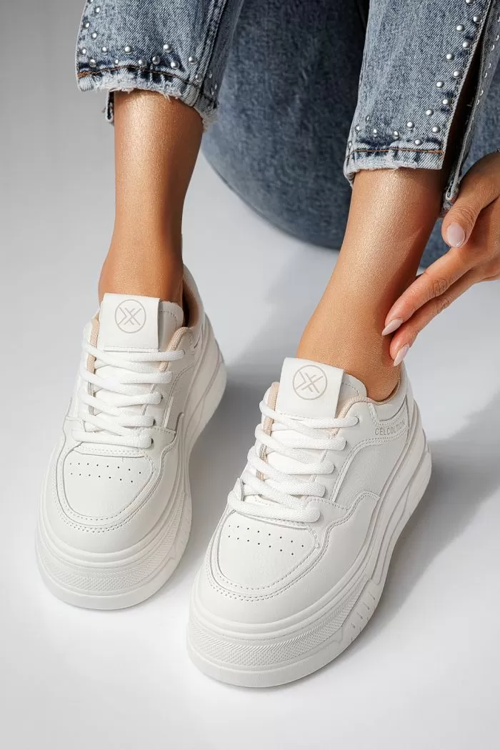Adidasi dama khaki din piele ecologica Kayly #21060
