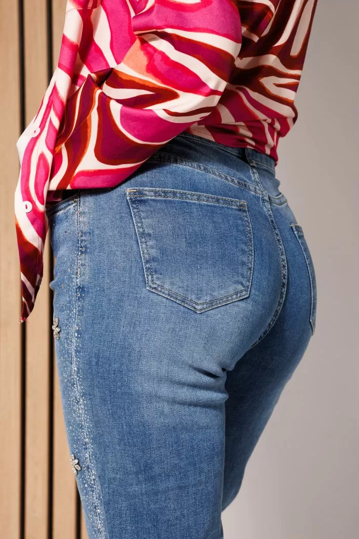 Blugi MomFit Dama Ana Albastri #A732