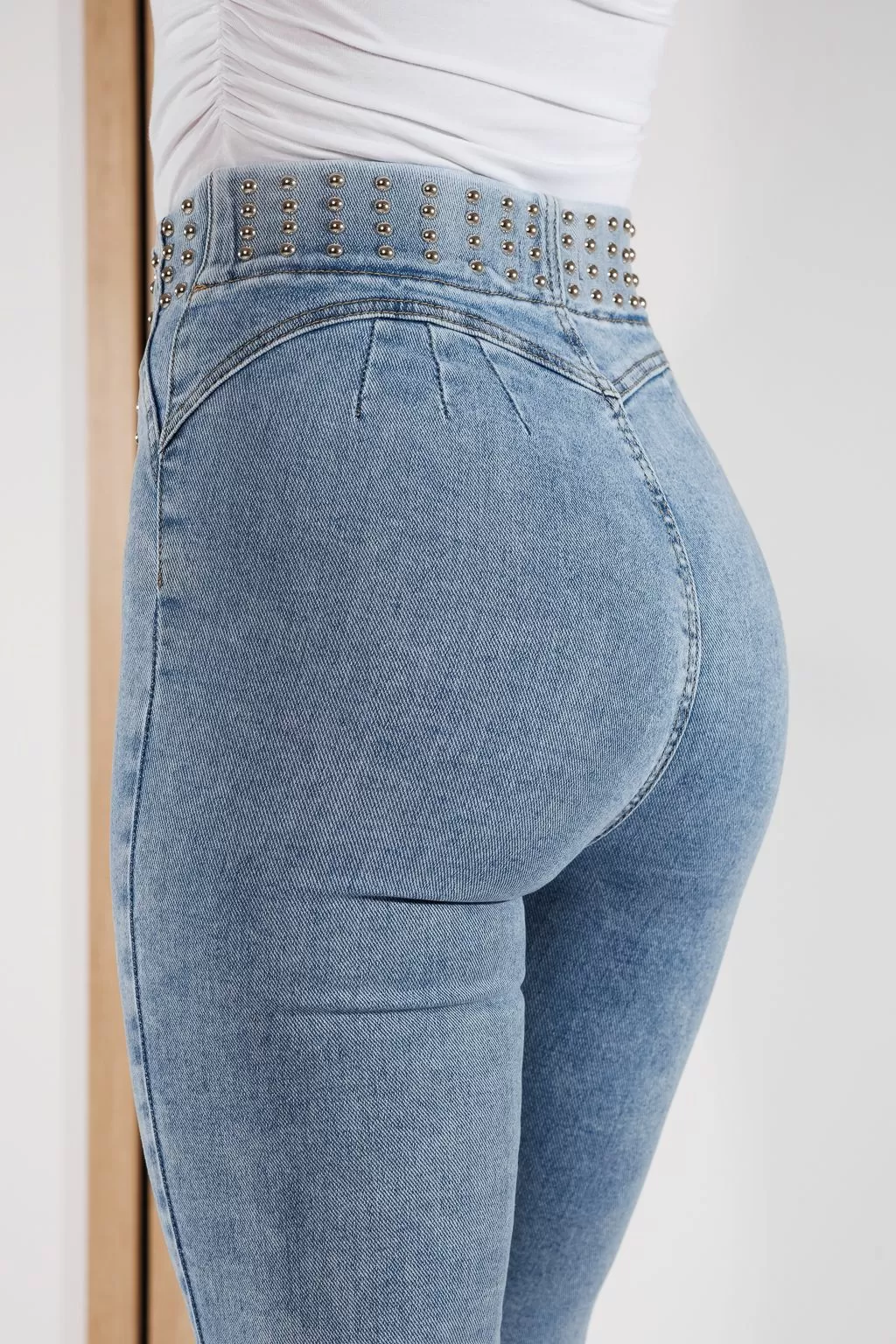 Blugi Skinny cu PushUp Dama Ami Albastri #A743