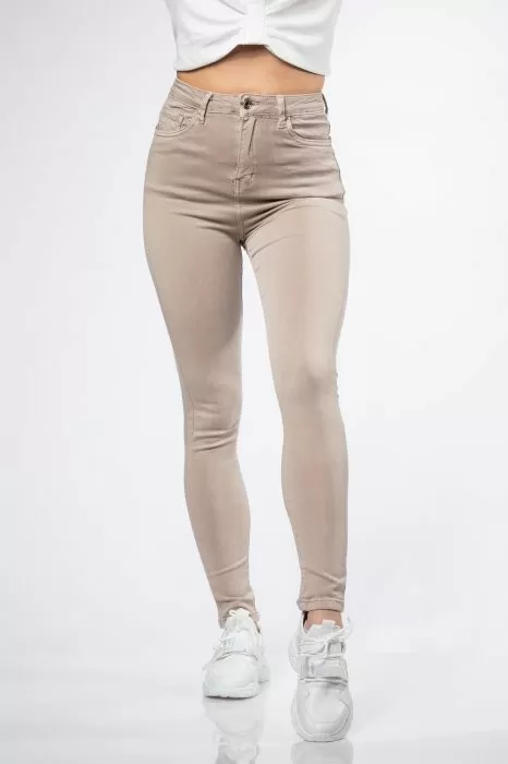 Blugi Boyfriend Dama Raisa Bej #A764