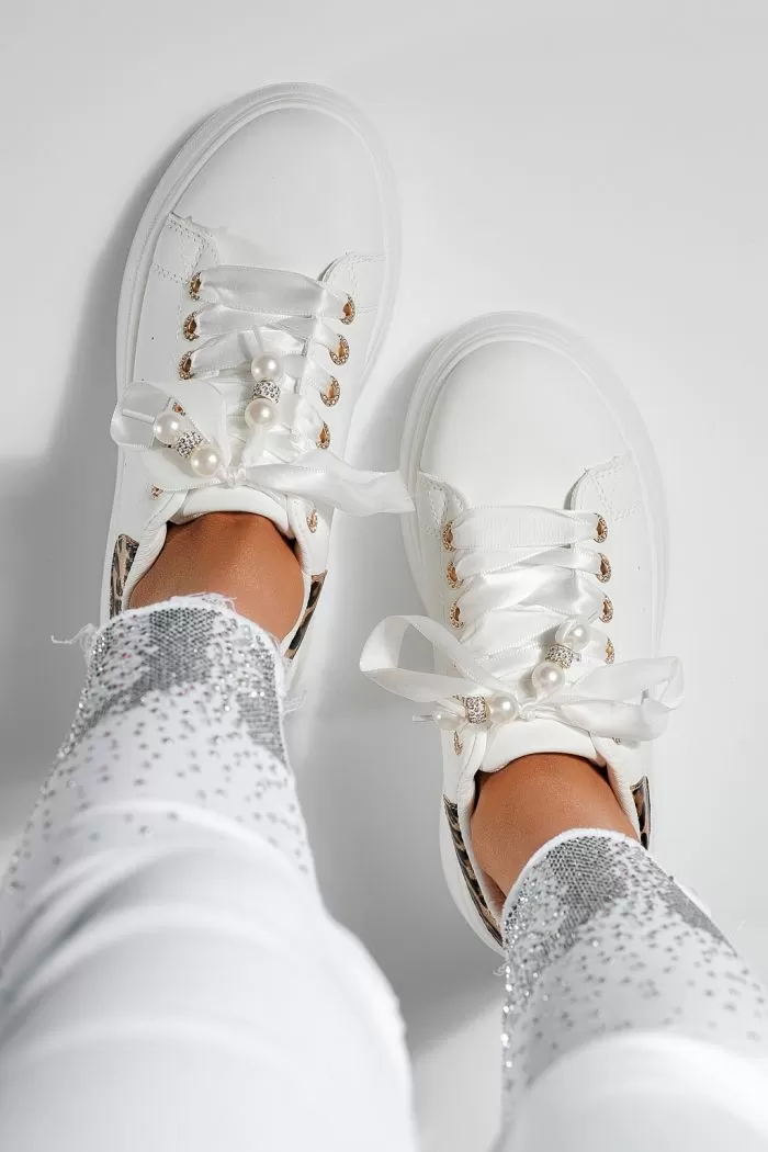 Adidasi dama leopard din piele ecologica Linda #21178