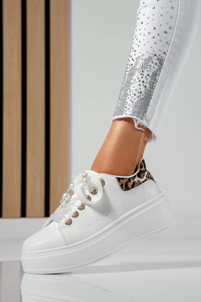 Adidasi dama leopard din piele ecologica Linda #21178