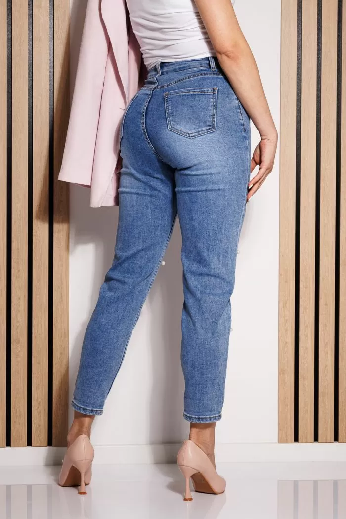 Blugi MomFit Dama Valentina Albastri #A774