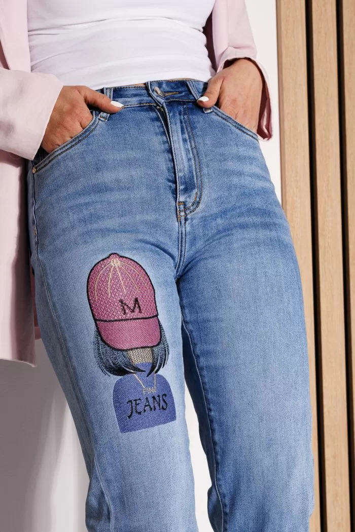 Blugi MomFit Dama Amalia Albastri #A777