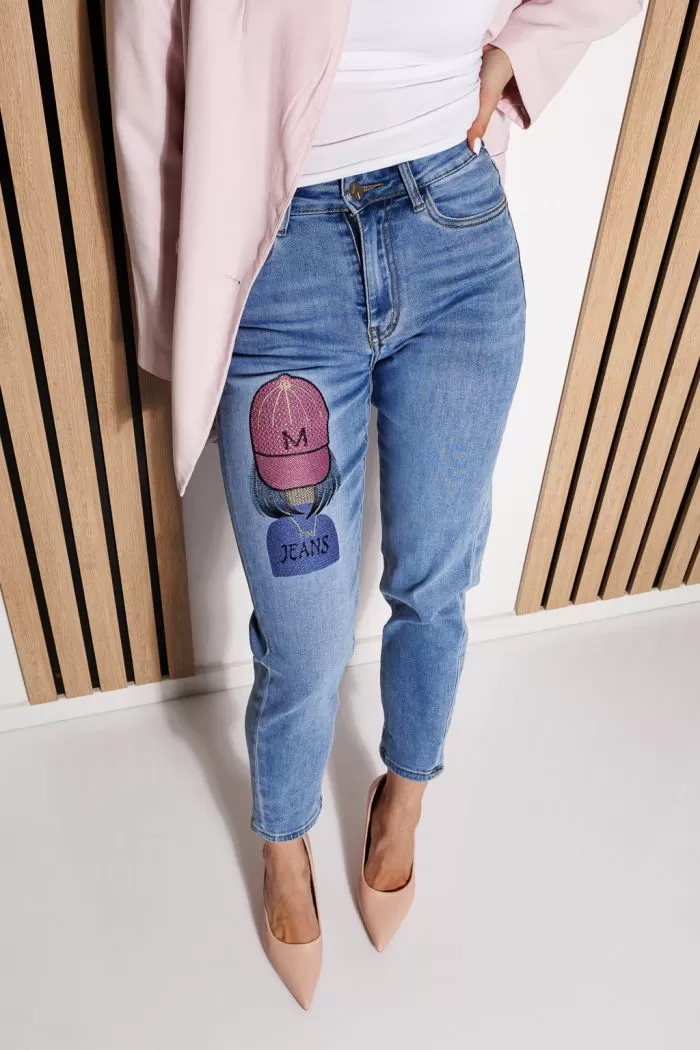 Blugi MomFit Dama Amalia Albastri #A777