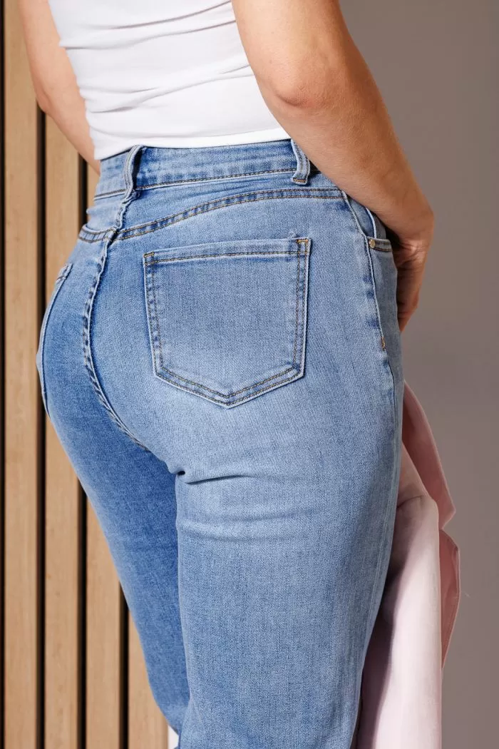 Blugi MomFit Dama Amalia Albastri #A777