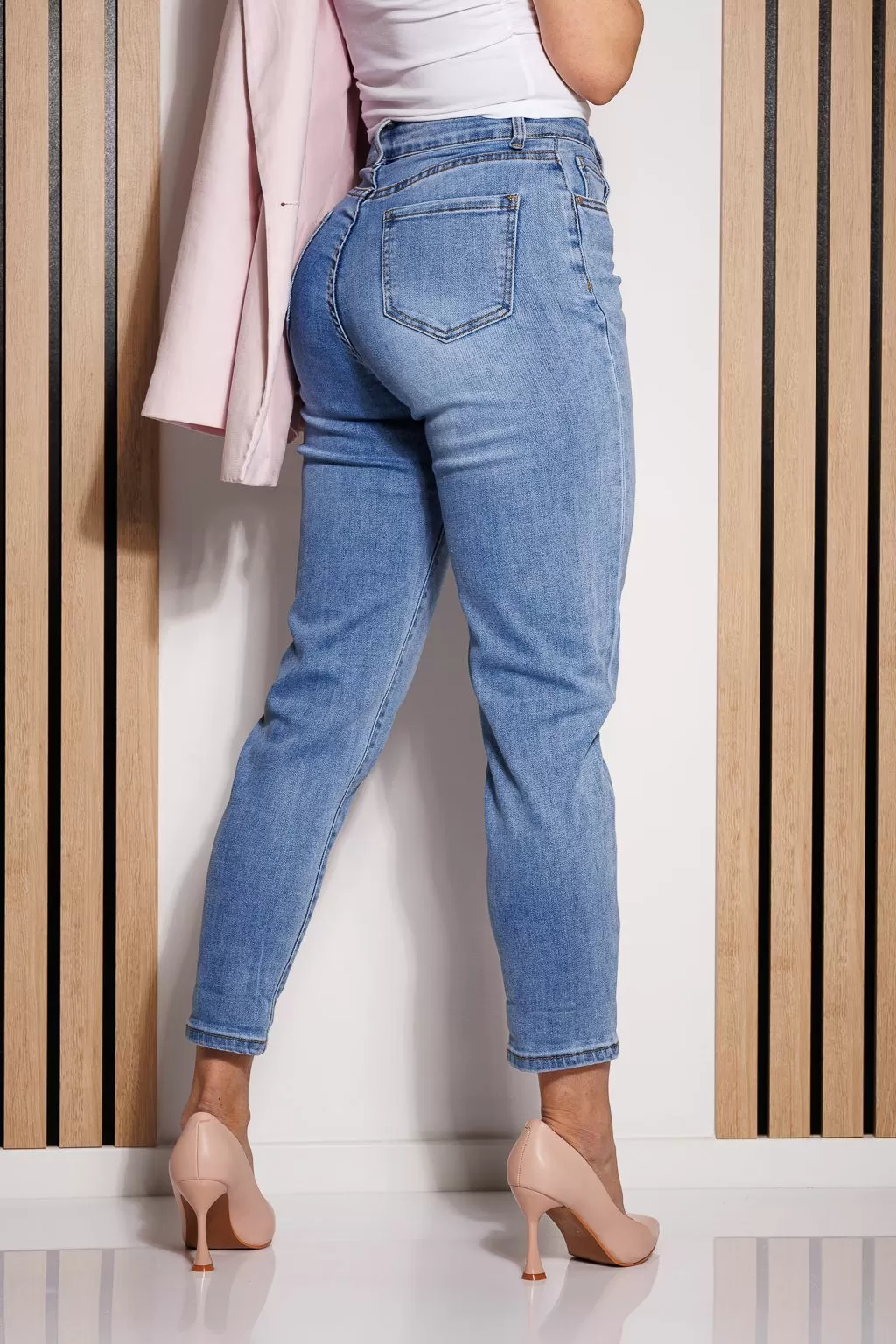 Blugi MomFit Dama Amalia Albastri #A777