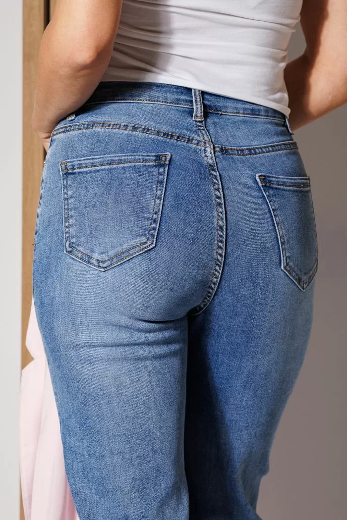 Blugi MomFit Dama Narcisa Albastri #A779