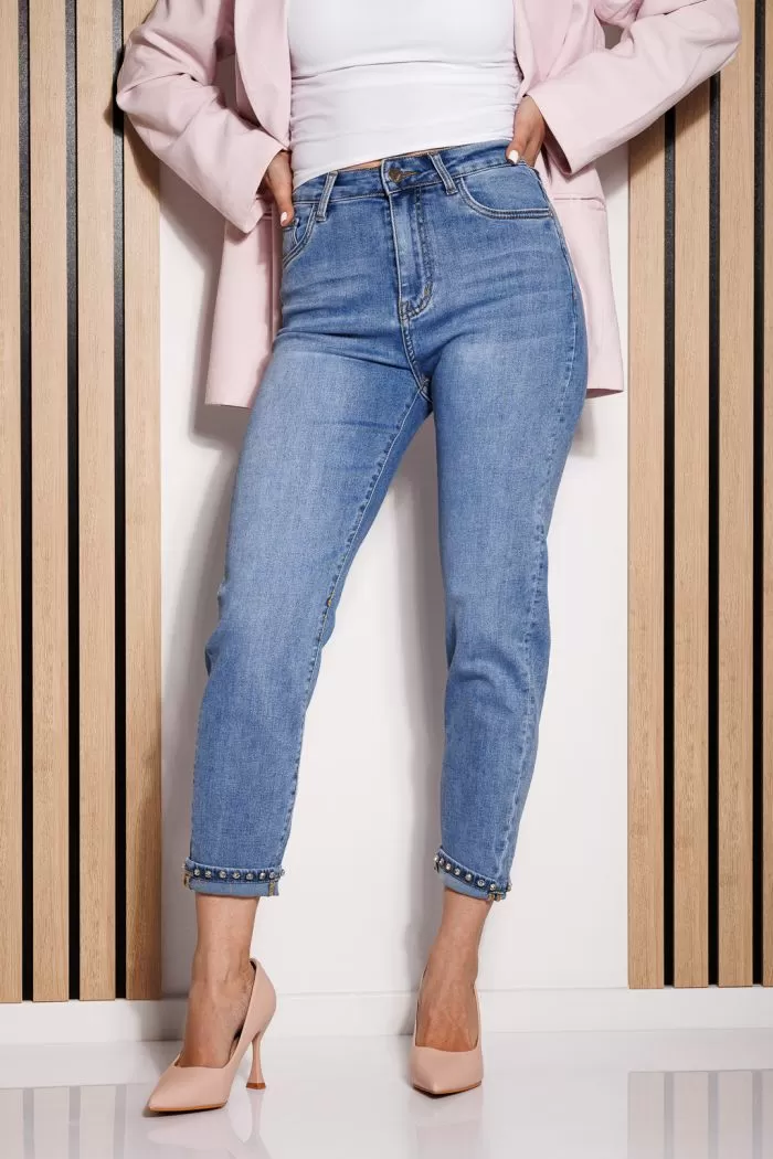 Blugi MomFit Dama Narcisa Albastri #A779