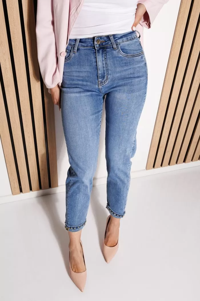 Blugi MomFit Dama Narcisa Albastri #A779