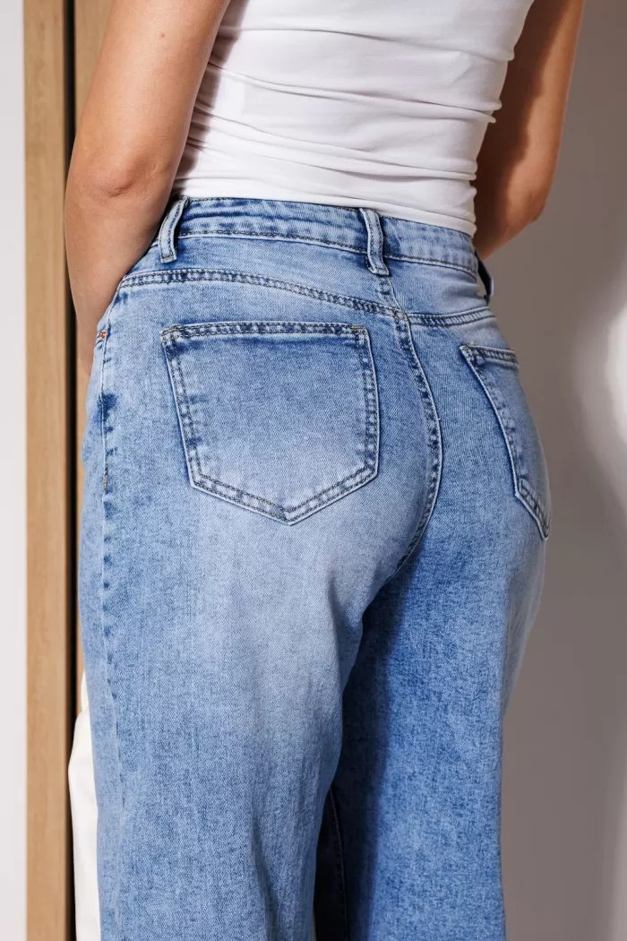 Blugi MomFit Dama Juana Albastri #A781