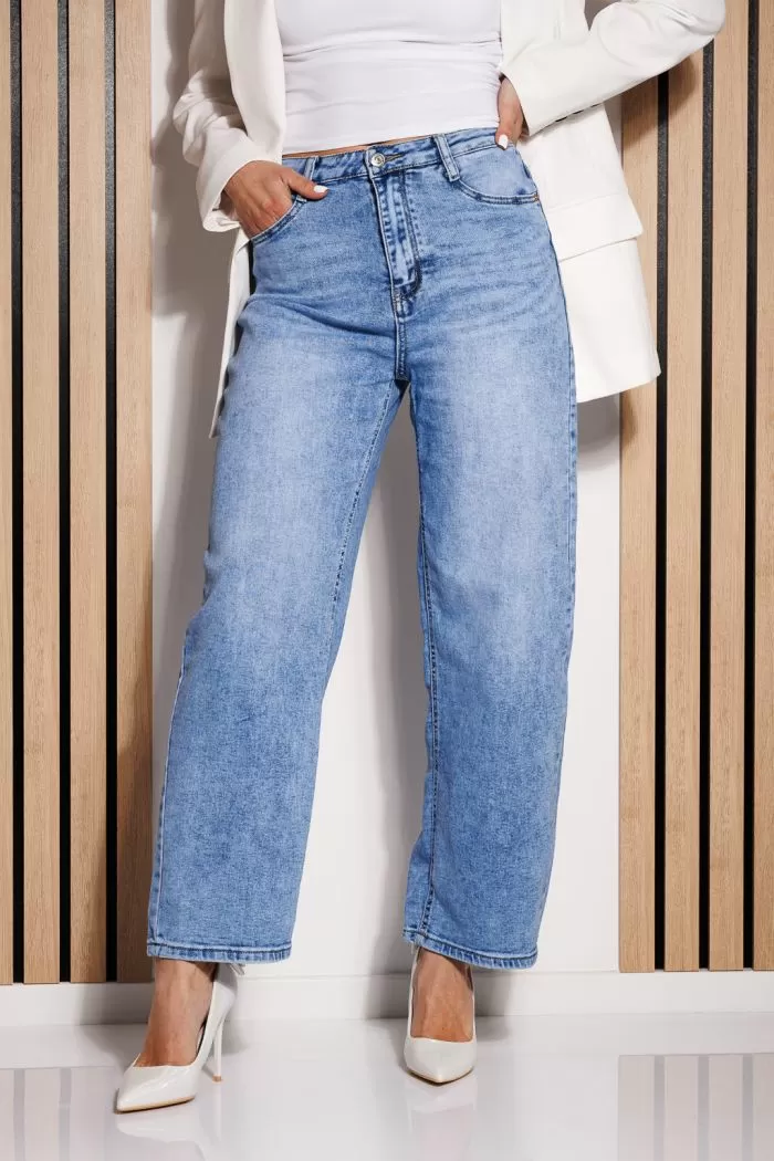Blugi MomFit Dama Juana Albastri #A781