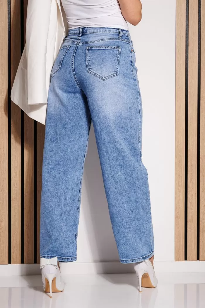 Blugi MomFit Dama Juana Albastri #A781
