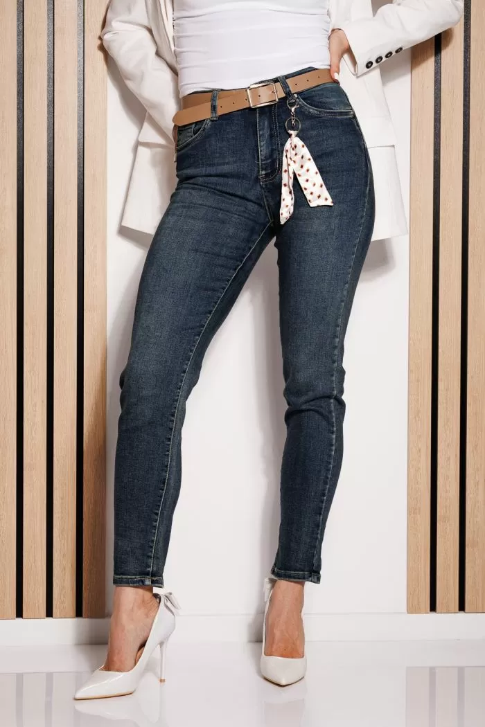 Blugi MomFit Dama Aliona Albastri #A785