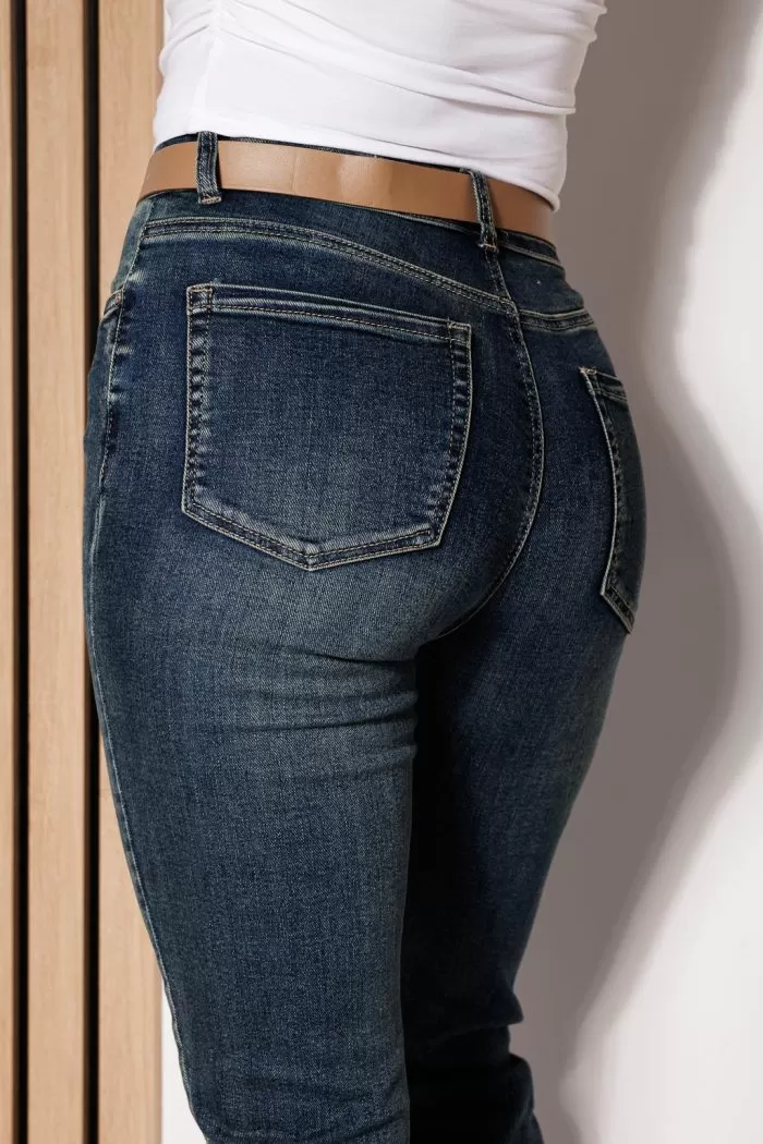 Blugi MomFit Dama Aliona Albastri #A785