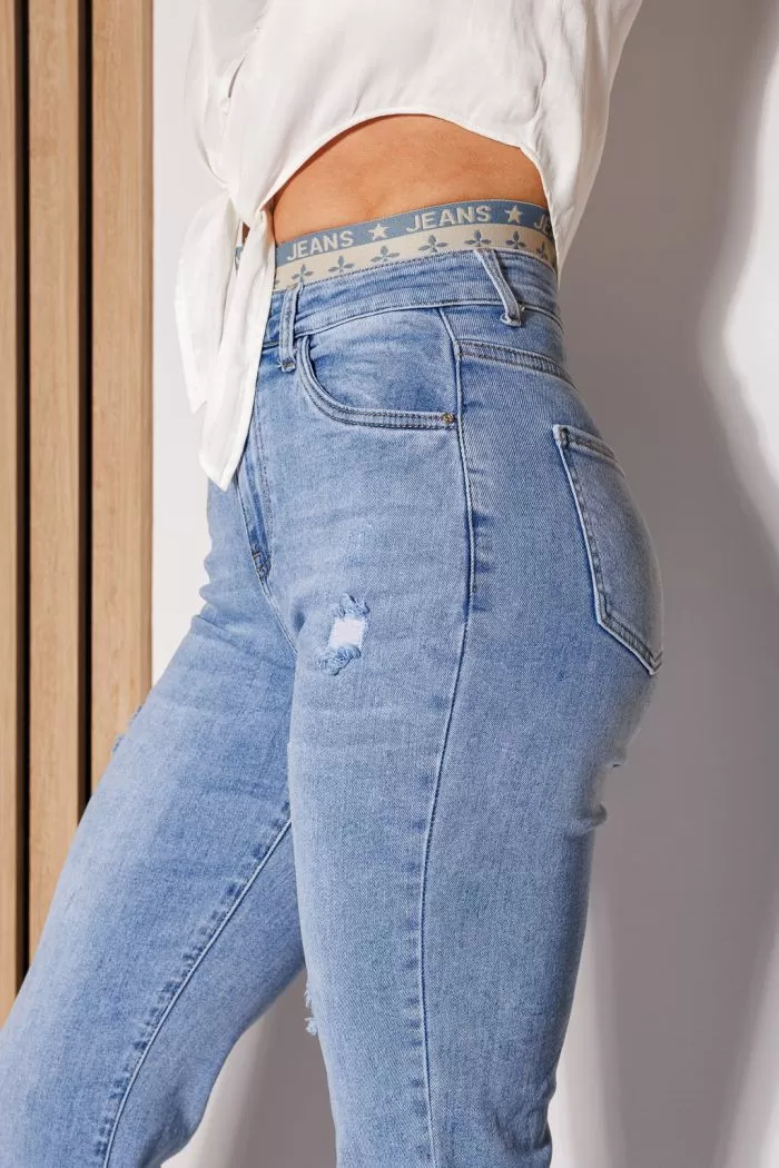 Blugi MomFit Dama Ania Albastri #A786