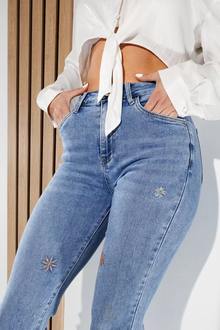Blugi MomFit Dama Anya Albastri #A787