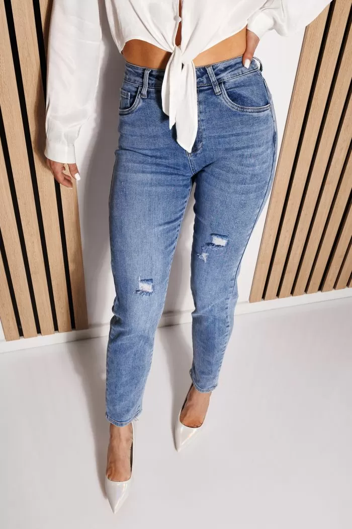 Blugi MomFit Dama Arina Albastri #A788