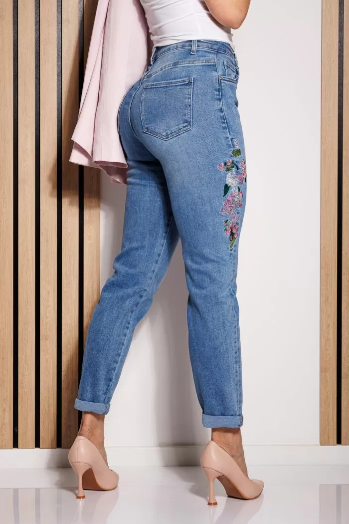 Blugi MomFit Dama Zoe Albastri #A794