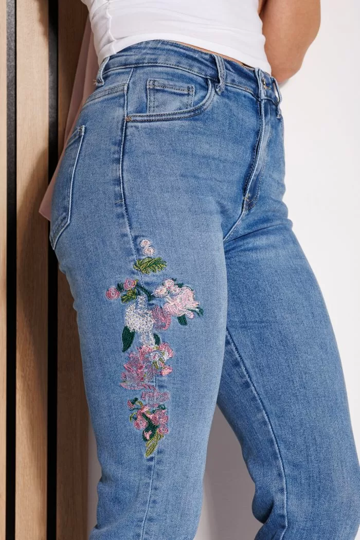 Blugi MomFit Dama Zoe Albastri #A794