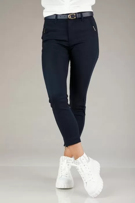 Pantaloni Casual Dama Chris Bleumarin #A805