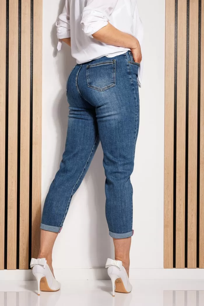 Blugi MomFit Dama Anita Albastri #A817