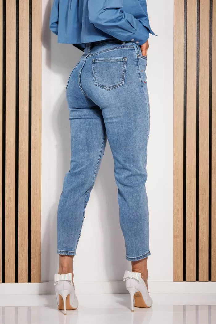 Blugi MomFit Dama Lora Albastri #A823