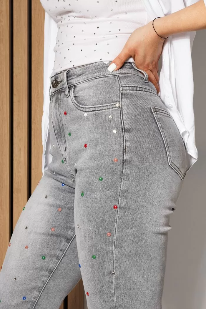 Blugi MomFit Dama Lora Gri #A824