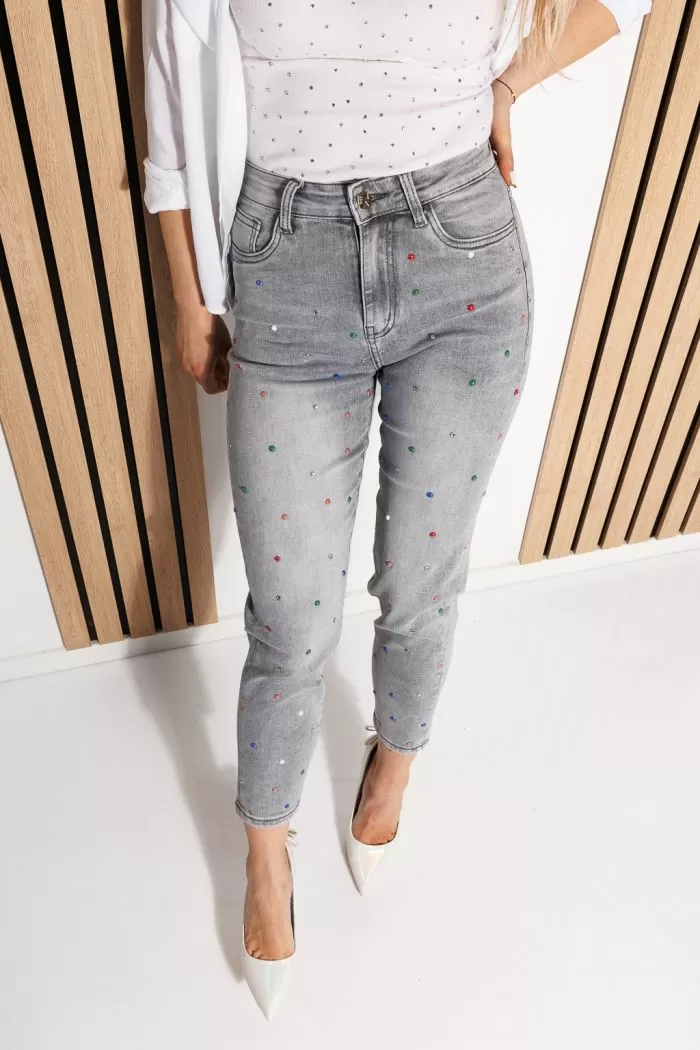 Blugi MomFit Dama Lora Gri #A824