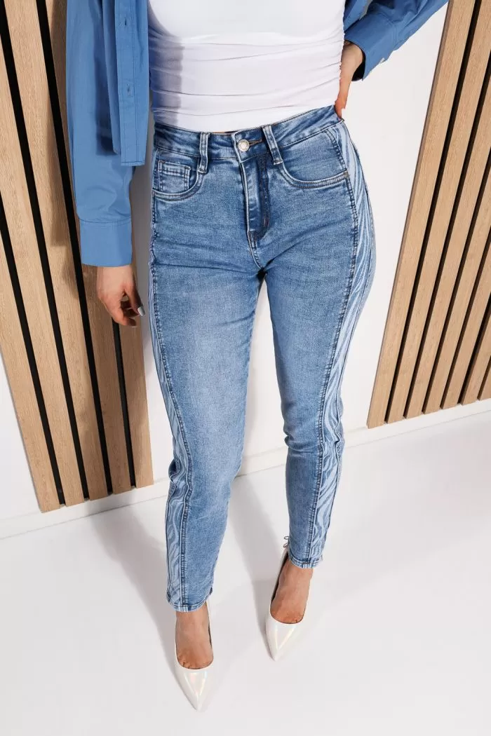 Blugi MomFit Dama Eva Albastri #A836