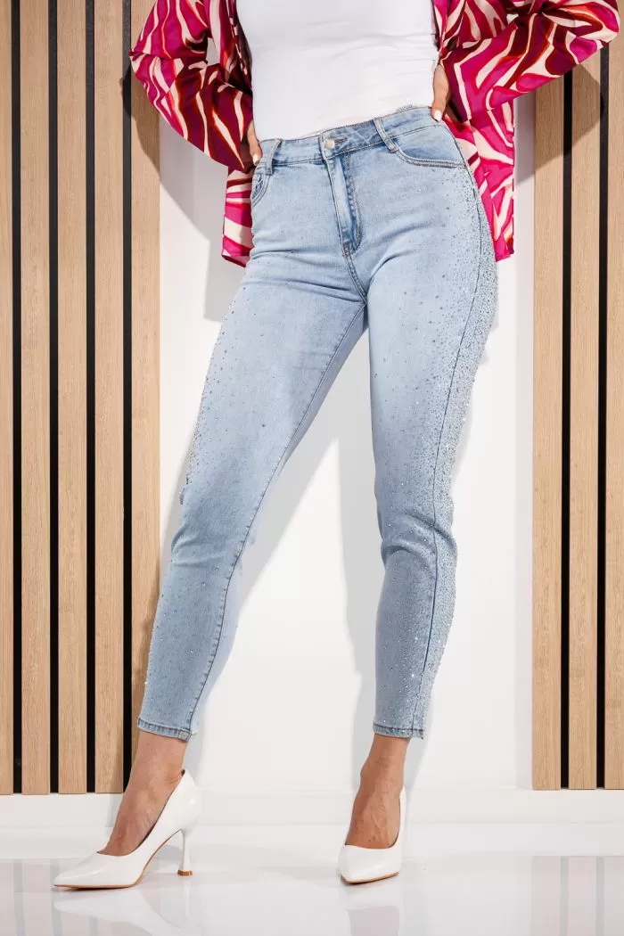 Blugi Skinny Dama Yara Albastri #A899