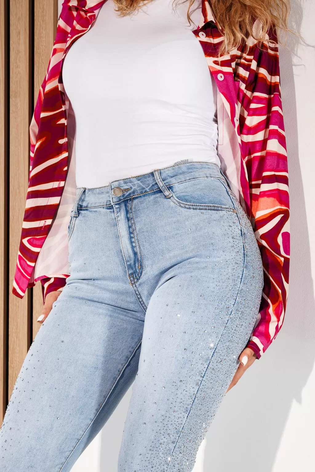 Blugi Skinny Dama Yara Albastri #A899