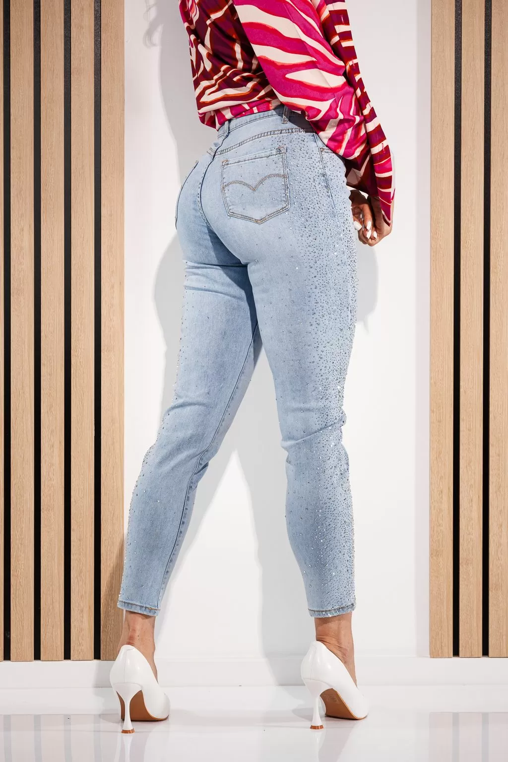 Blugi Skinny Dama Yara Albastri #A899