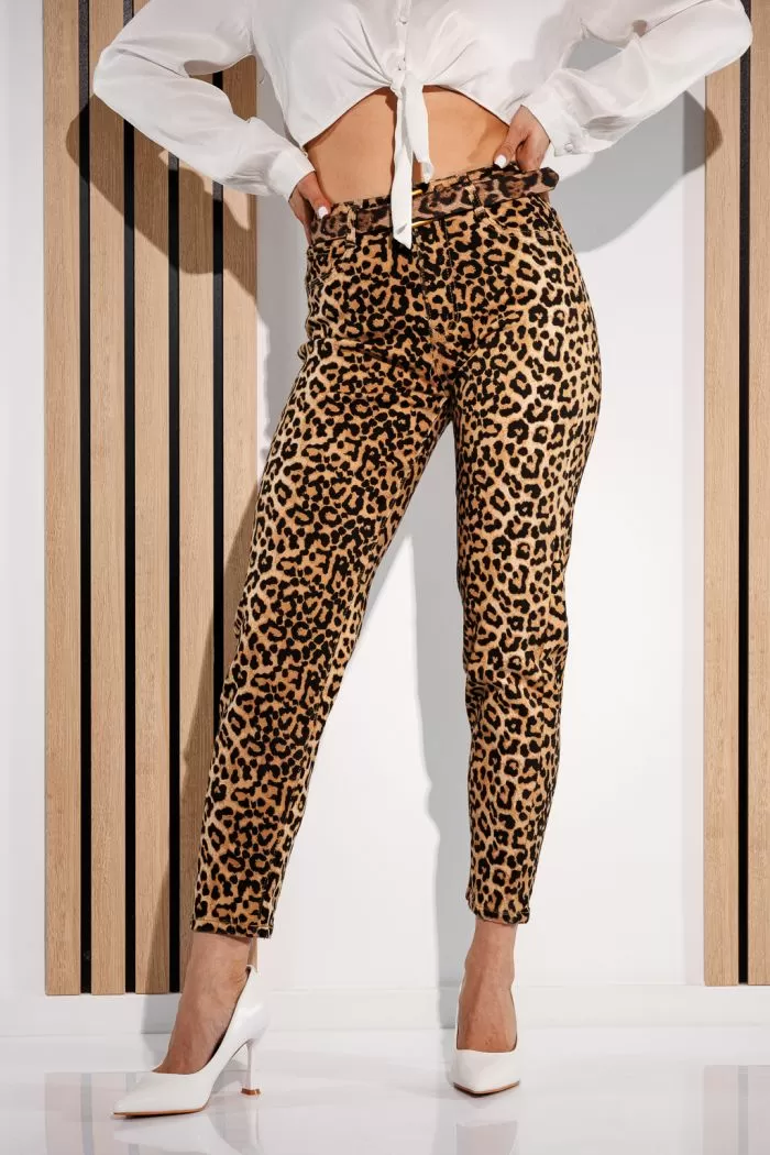Blugi MomFit Dama Anda Leopard #A905