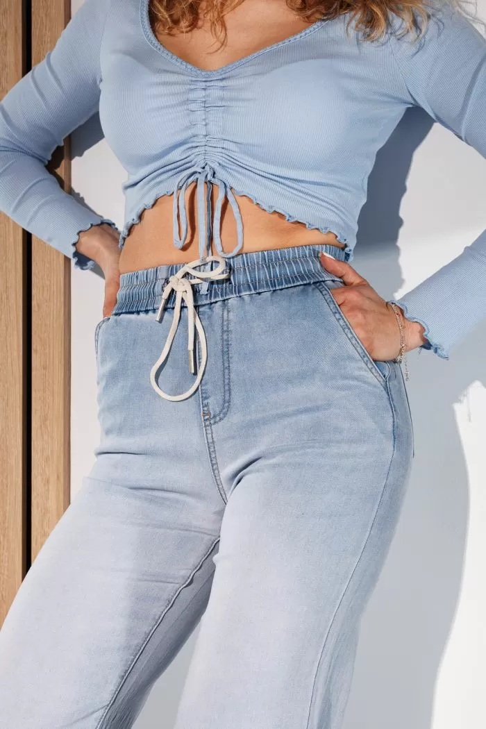 Blugi Sport Dama Bianca Albastri #A910