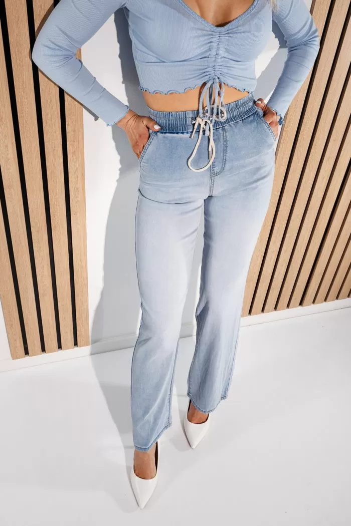 Blugi Sport Dama Bianca Albastri #A910