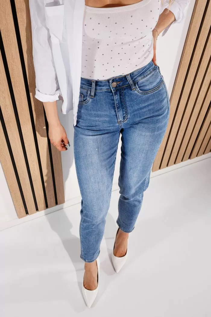 Blugi MomFit Dama Olivia Albastri #A927