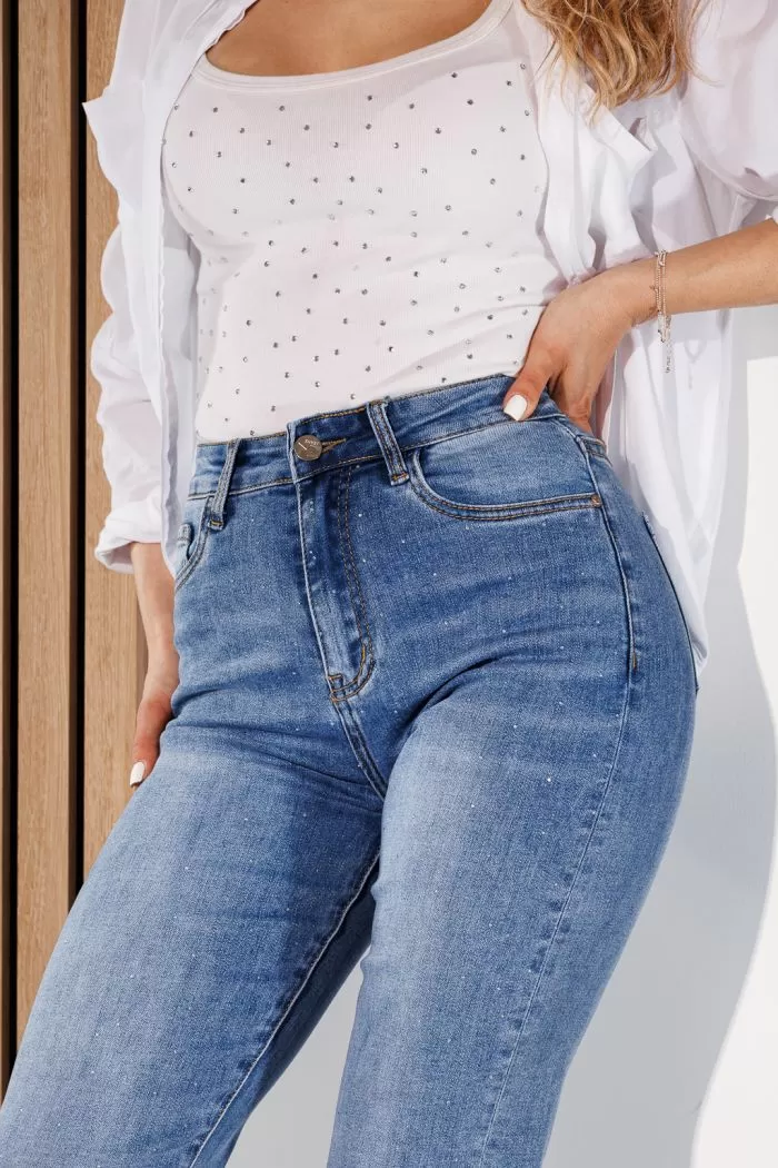 Blugi MomFit Dama Olivia Albastri #A927