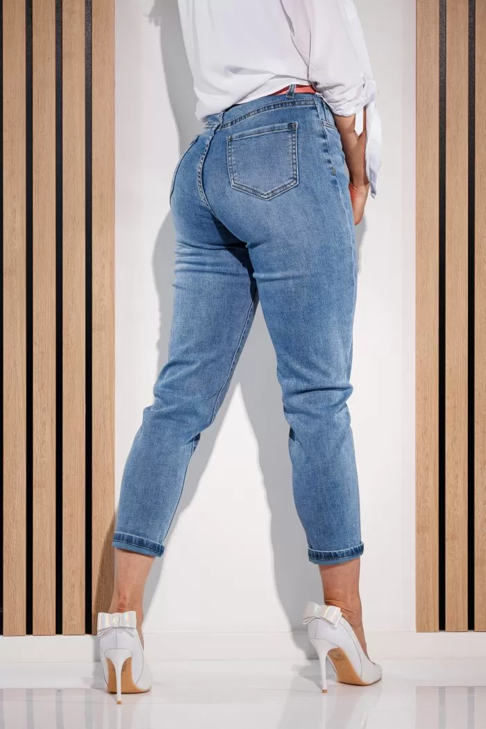 Blugi MomFit Dama Rain Albastri #A932