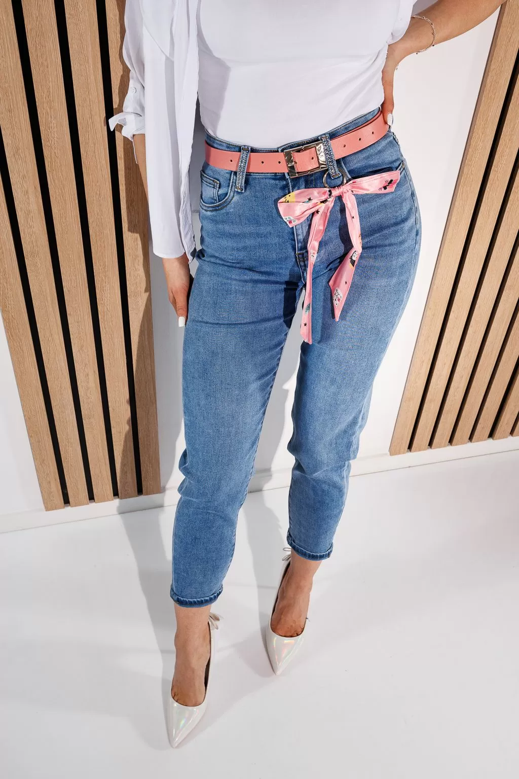Blugi MomFit Dama Rain Albastri #A932