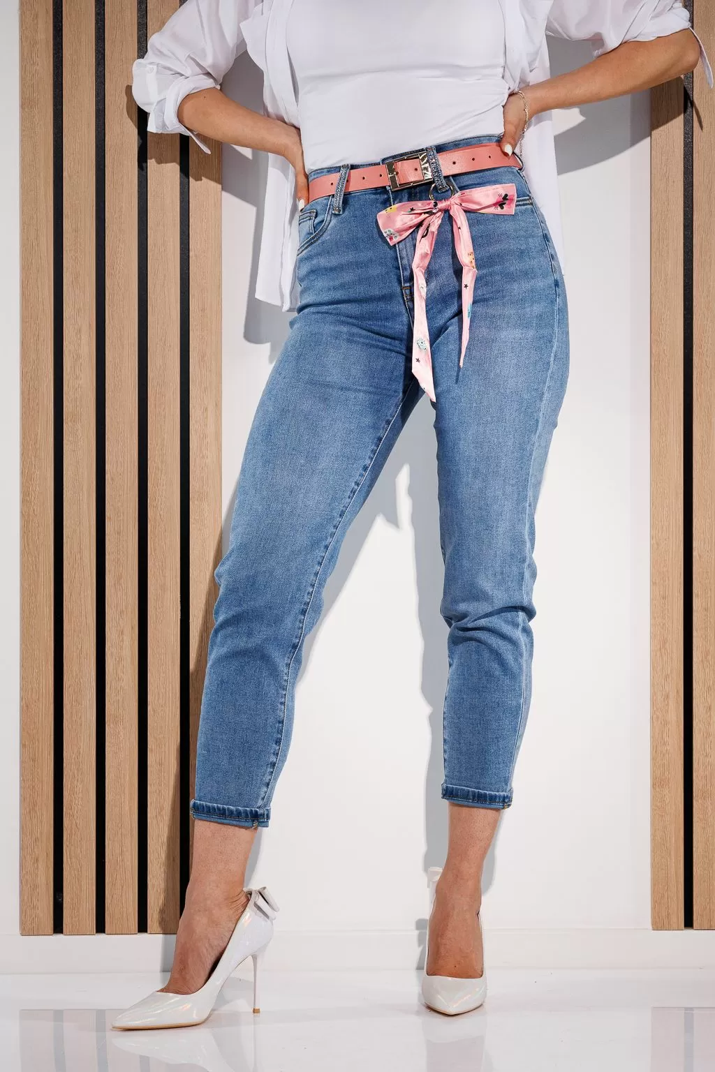 Blugi MomFit Dama Rain Albastri #A932
