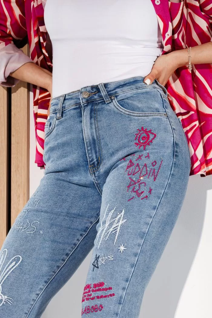 Blugi MomFit Dama Rhea Albastri #A933