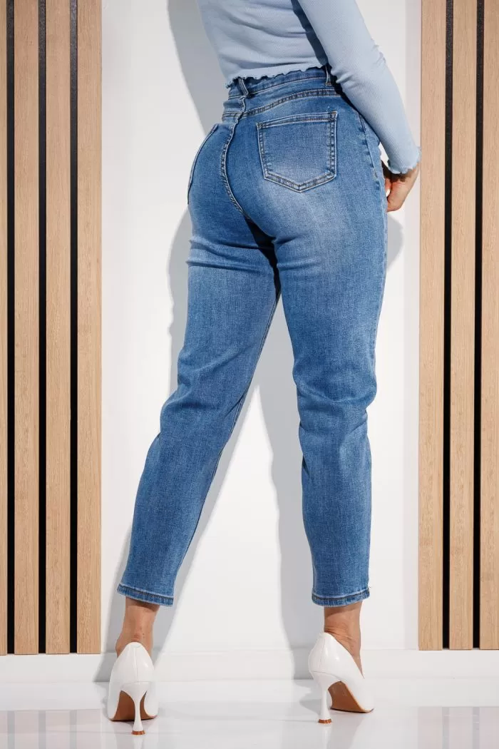 Blugi BaggyFit Dama Sofia Albastri #A934