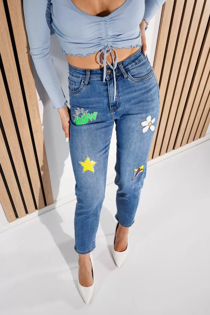 Blugi BaggyFit Dama Sofia Albastri #A934