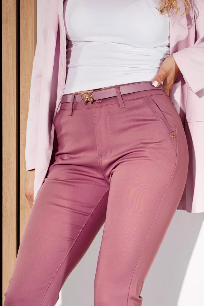 Pantaloni Casual Dama Aris Mov #A942