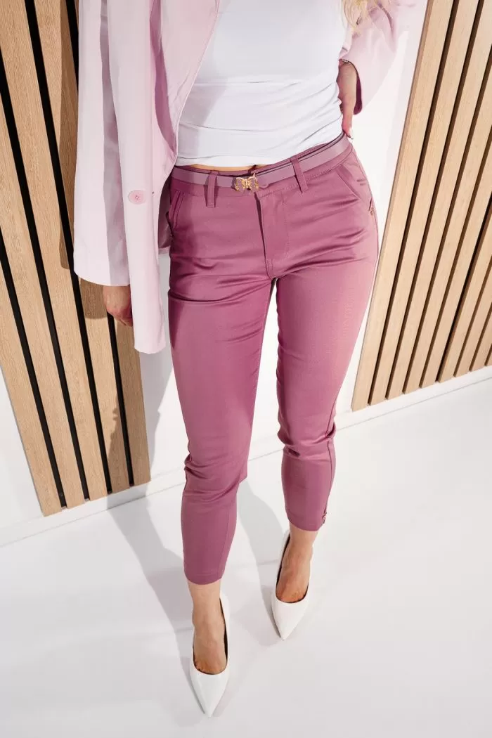 Pantaloni Casual Dama Aris Mov #A942