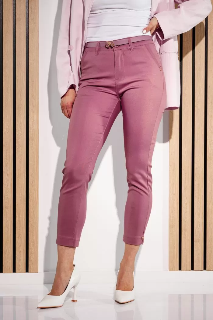 Pantaloni Casual Dama Aris Mov #A942