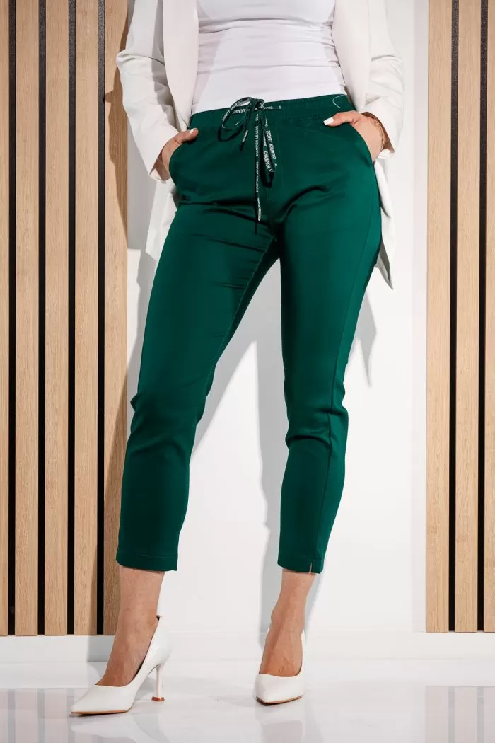 Pantaloni Casual Dama Bela Verzi #A943